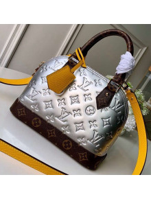 Lousi Vuitton Monogram Vernis Leather/Monogram Canvas Alma BB Bag M44389 Silver 2019