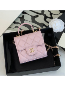 Chanel Lambskin Clutch with Chain AP2682 Pink 2022