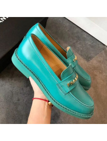 Chanel x Pharrell Flat Loafers Turquoise 2019