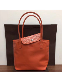 Goyard Reversible Mini Shopping Tote Bag Orange 2019