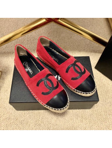 Chanel Shearling Espadrilles Red 2021 1122111