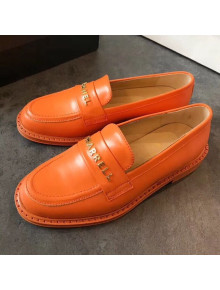 Chanel x Pharrell Flat Loafers Orange 2019