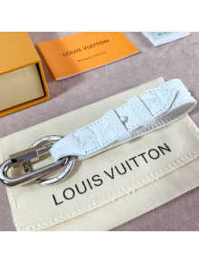 Louis Vuitton Harness Monogram Leather Bag Charm and Key Holder White 2021