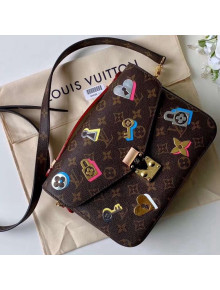 Louis Vuitton Monogram Canvas Love Lock Pochette Metis Bag M44366 2019