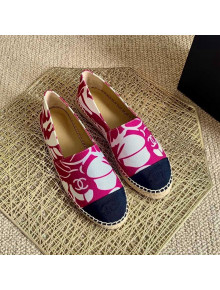 Chanel Print Espadrilles Red 2021 112301