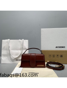 Jacquemus Le Bambino Leather Small Crossbody Bag Chocolate Brown 2021