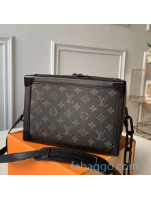 Louis Vuitton Men's Matte Soft Trunk Bag in Monogram Canvas M44478 Black 2020