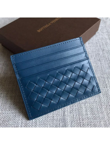 Bottega Veneta Woven Credit Card Case/Holder Blue 2021