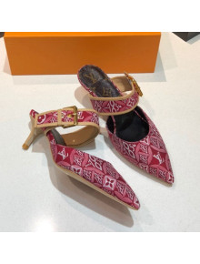 Louis Vuitton Since 1854 Sofia Heel Mules 1A8NW9 Red 2021