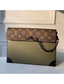 Louis Vuitton Pochette Voyage Steamer Clutch M30583 Khaki Green 2020