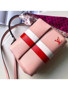 Louis Vuitton Stripes Epi Leather Cluny MM Handbag Pink 2018