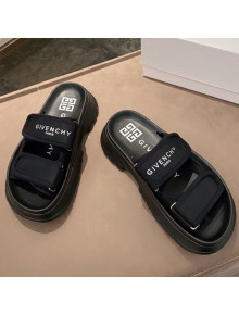 Givenchy Spectre Lettering Mules Sandals Black 06 2021