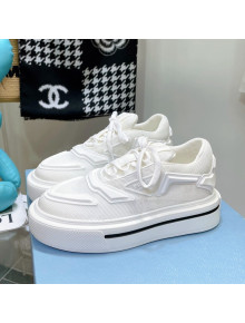 Prada Fabric Sneakers White 2021 112404