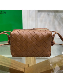 Bottega Veneta Mini Loop Crossbody Bag Caramel Brown 2021