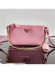 Prada Saffiano Calfskin Mini Bag 1BH171 Pink 2020