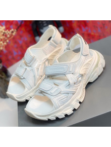 Balenciaga Track Sandal in Neoprene and Rubber Off-White 2020