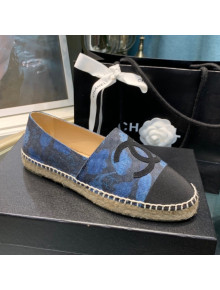 Chanel Denim Print Espadrilles G29762 Blue 2021