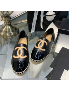 Chanel Lambskin Espadrilles G33553 Black 2021