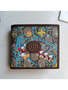 Gucci x Disney Donald Duck GG Canvas Billfold Wallet ‎647937 Beige/Blue 2020