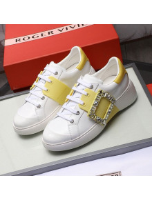 Roger Vivier Crystal Buckle Sneakers Yellow 2020