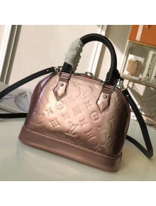 Louis Vuitton Metallic Pink Monogram Vernis Alma BB Bag 2018