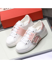 Roger Vivier Crystal Buckle Sneakers Pink 2020