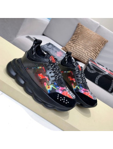 Versace Print Sneakers Black/Pink 24 2021