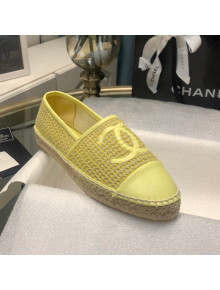 Chanel Lambskin Espadrilles Light Yellow 2021 21092314