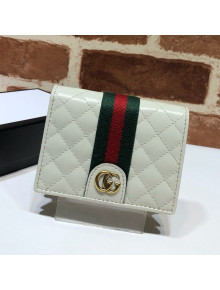 Gucci Ophidia Leather Wallet 536453 White 2020