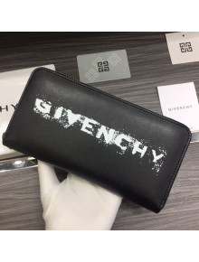 Givenchy Zip Long Wallet Black 2021 01