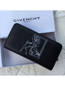 Givenchy Zip Long Wallet Black 2021 06