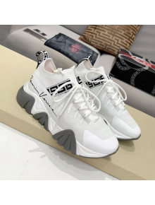 Versace Squalo Knit Sneakers White 09 2021