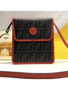 Fendi Messenger Bag in FF Motif Glazed Fabric 2018