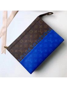 Louis Vuitton Monogram Canvas Split Coated Canvas Pochette Voyage MM M63039 2018