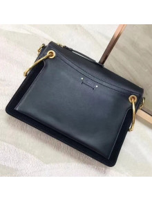 Chloe Small Roy bag in Smooth & Suede Calfskin Black 2018