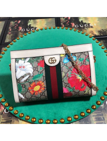 Gucci Ophidia GG Flora Small Shoulder Bag ‎503877 White 2019