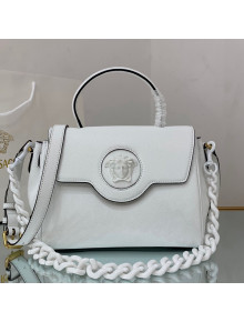 Versace La Medusa Medium Handbag White 2021