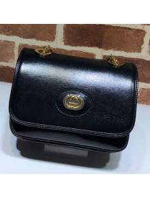 Gucci Leather Mini Chain Shoulder Bag 576423 Black 2019