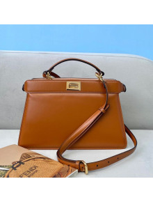 Fendi Peekaboo ISeeU East-West Bag in Brown Leather 2020