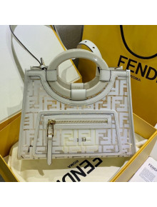 Fendi Runaway Shopper Tote Bag White/Transparent 2019