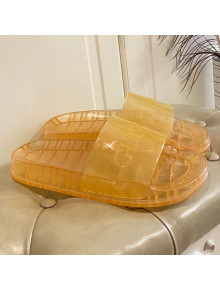 Gucci Transparent PVC Slide Sandals Yellow 2021 07 