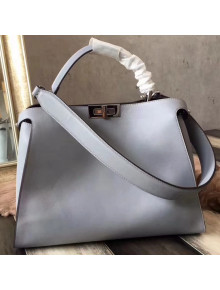 Fendi Calfskin Essential Peekaboo Bag 38cm Lilac 2018