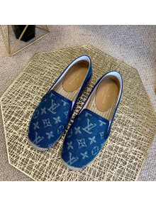 Louis Vuitton Monogram Denim Espadrilles Medium Blue 2021 (For Women and Men)