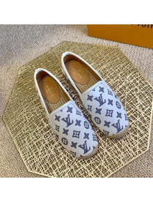 Louis Vuitton Monogram Denim Espadrilles White 2021 (For Women and Men)