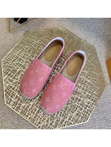 Louis Vuitton Monogram Denim Espadrilles Pink 2021 (For Women and Men)