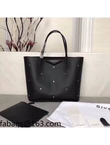 Givenchy Studded Black Calfskin Tote Bag 34cm 8841 26