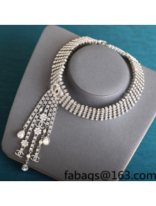 Chanel Crystal Tassel Necklace 2021 17