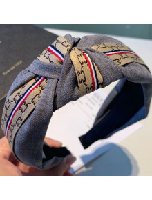 Gucci GG Web Fabric Headband Grey 2019