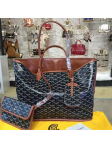 Goyard Reversible Calfskin Medium/Large Shopping Tote Brown 