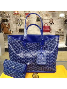 Goyard Reversible Calfskin Medium/Large Shopping Tote Royal Blue 